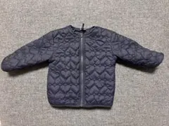 petit main ネイビー キルティングジャケット 90