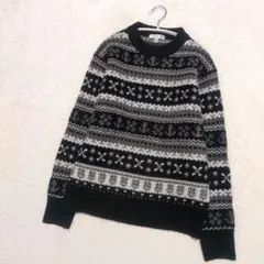 【美品】ユニクロ×JWアンダーソン フェアアイルセーター XS アンカー柄