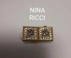 最終ニナリッチ NINA RICCI　イヤリングゴールド系ヴィンテージ　ストーン