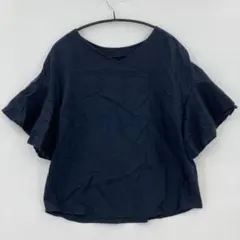 GU ジーユー ネイビー フレアスリーブ チュニック Mサイズ