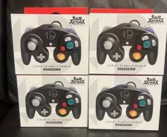 【新品】ニンテンドー ゲームキューブ コントローラ スマブラブラック　4個セット