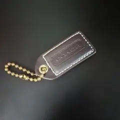 COACH レザー キーホルダー ダークブラウン