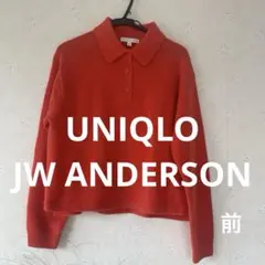 UNIQLO JW ANDERSON ニット ポロシャツ オレンジ Sのサムネイル