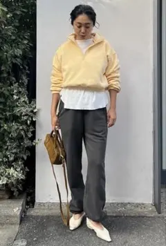 searoomlynn Volume Sweat ハーフzip トップス