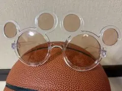 公式　ディズニーリゾート　ミッキーマウス型クリアサングラス