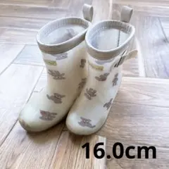 フタフタ くま 長靴 レインブーツ 16cm