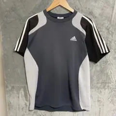 【L663】 adidas ドライTシャツ サイズL グレー