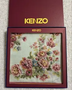 【新品未使用箱付】KENZO ケンゾー　花柄ハンカチ　フローラルハンカチ