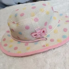 miki nouse ドット柄 メッシュハット　52センチ