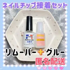 ネイルチップ接着專用セット　リムーバー10g　ネイルグルー10gyのサムネイル