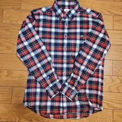 【美品】ラコステ チェックシャツ ネルシャツ レッド 3