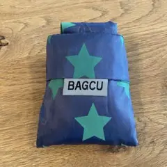 BAGCU★星柄エコバッグ★ネイビー