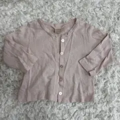 プティマイン　ピンク カーディガン 長袖　80サイズ