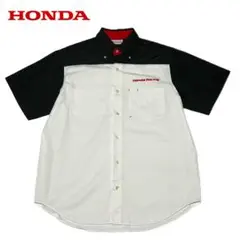美品 80's-90's HONDA ホンダグランプリ 半袖ピットシャツ 企業 ホンダ - 90s 当時物□HONDA ホンダ□F1 ピット シャツ 企業