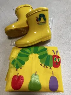 レインコート100サイズ、長靴14センチ♡セット♡はらぺこあおむし