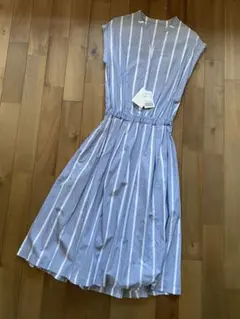 新品タグ付★IENAイエナ　LEDOME ストライプ ノースリーブワンピのサムネイル