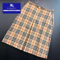 バーバリーブルーレーベル　ノバチェックスカート