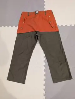 SASSAFRAS ササフラス 2トーン ワークパンツ オリーブ×オレンジ Mのサムネイル