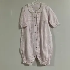 KISETTE ピンク フリル付きロンパース