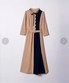 REDYAZEL レディアゼル　ワンピース　ロング　スカラップ　プリーツ