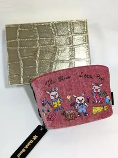 Think Bee! シンクビー ポーチ ピンク タグ付 スリーリトルピッグスのサムネイル