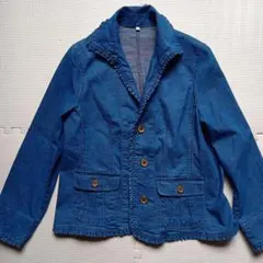 デニムジャケット フリル襟