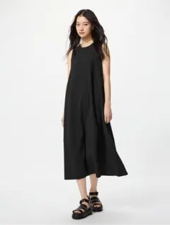 UNIQLO　ジャージーバルーンワンピース/ノースリーブ/丈長め　Sサイズ