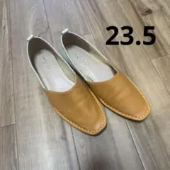 ローヒールパンプス　スクエアパンプス　23.5cm