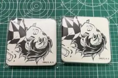 鬼滅の刃 ダイニング 台本表紙イラスト スクエア缶バッジ 炭治郎セット