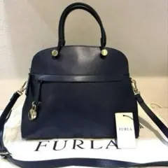 【美品】フルラ　パイパー　M ハンドバッグ 2way 黒 FURLA 【並行輸入品】フルラ パイパー ショルダーバッグ