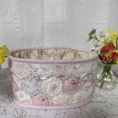 ともちゃん様ご確認用♡パッチワークキルト　小物入れ