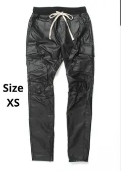 mnml CARGO DRAWCORD PANTS | WAXED BLACK