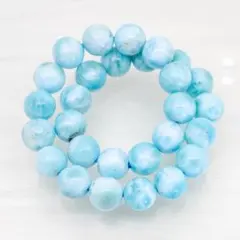 鑑別書付　極上癒し 模様が美しいラリマー ブレスレット 約6.7mm 　/282