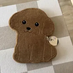 しまむらトイプードル coco cheri ペットマット ブラウン 犬型