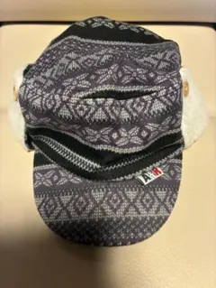 幾何学模様 ニットキャップ サイズ56cm