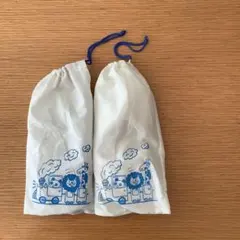 ホテルアメニティスリッパ こども用2足セット袋つき