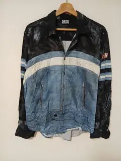 【しばた様専用】DIESEL　レザー風ロングシャツ