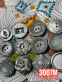 3007M ビンテージコットン生地&ボタン