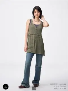 GU 透かし編みノースリーブチュニックのサムネイル