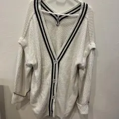 Vネック 2wayカーディガン フリーサイズ