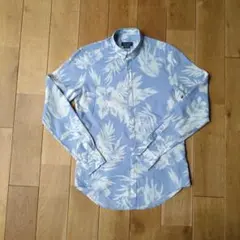 ZARA MAN 花柄スリムフィット長袖シャツ