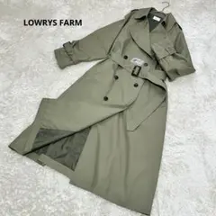【LOWRYS FARM】未使用　オリーブ カーキ　トレンチコート ベルト付きM