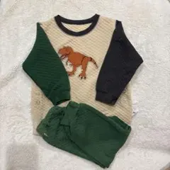 UNIQLO 恐竜刺繍 パジャマ 100cm アニア
