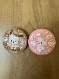 サンリオ 刺繍缶バッジ ポチャッコウィッシュミーメル