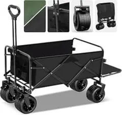 新品・未使用！！折りたたみアウトドアワゴン 黒 2025年最新】アウトドアワゴンの人気アイテム - メルカリ
