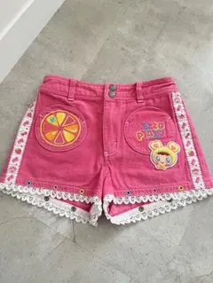 Mezzo Pianoピンク ハーフパンツ 130サイズ