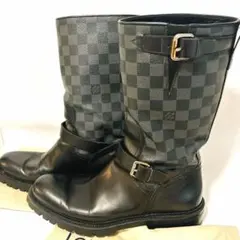 Louis Vuitton ダミエ エンジニアブーツ レザー シューズ 7.5のサムネイル
