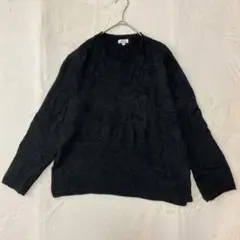 ella moss 【S】　ブラック 長袖ニット セーター　冬　シンプル