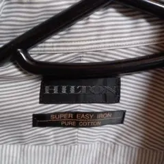 メンズ　高級ブランド　HILTON ストライプ　ユニクロ　スーパーノンアイロン