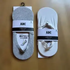 ABC SELECT ローカットソックス Sサイズ 2色セット